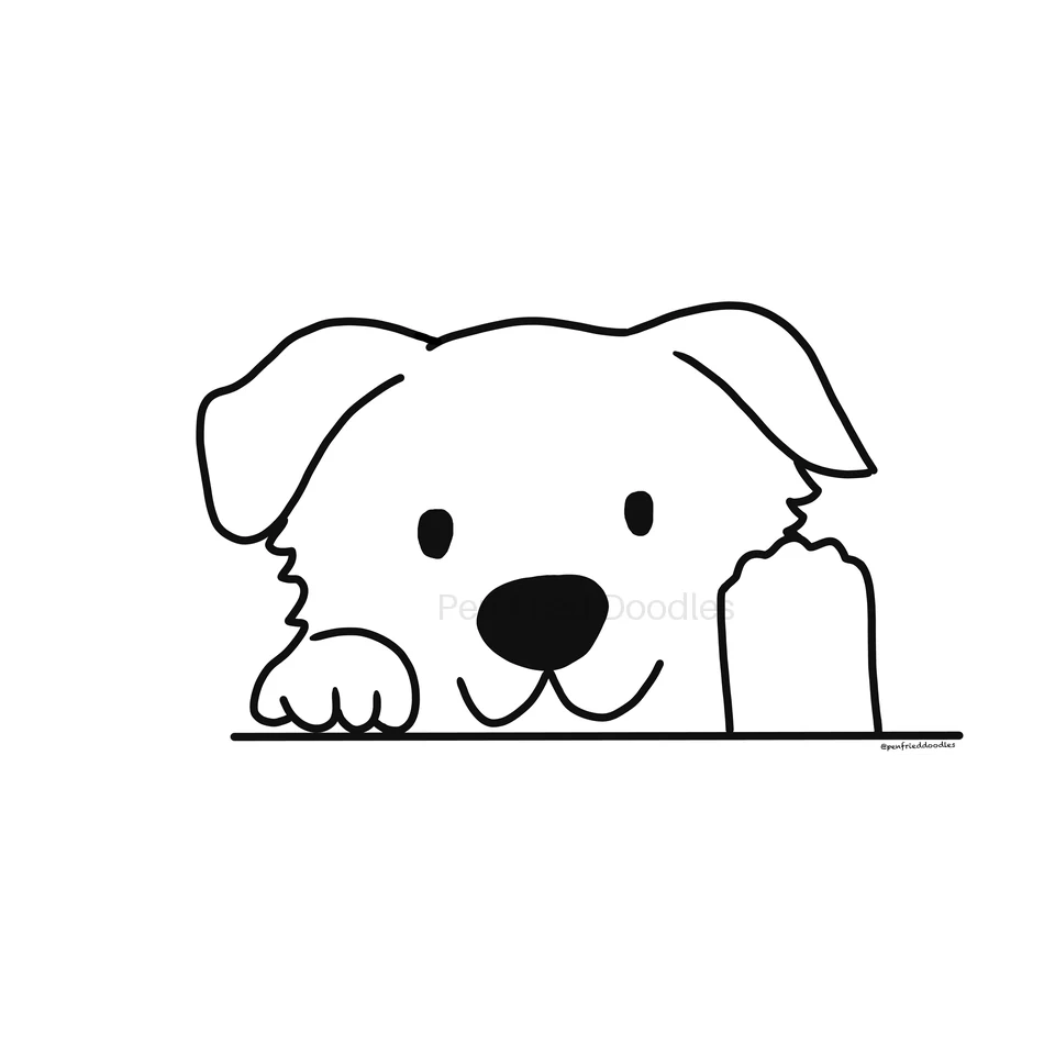 Sup Buttercup Dog illustration