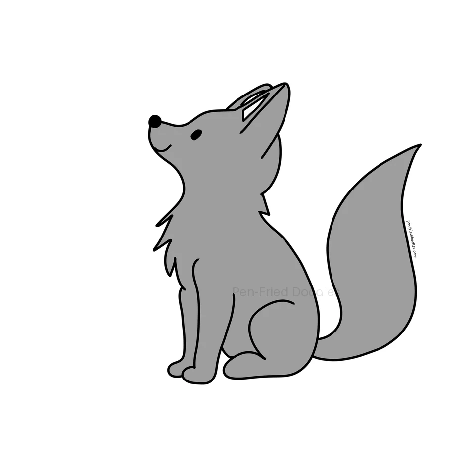 Summer Arctic Fox illustration